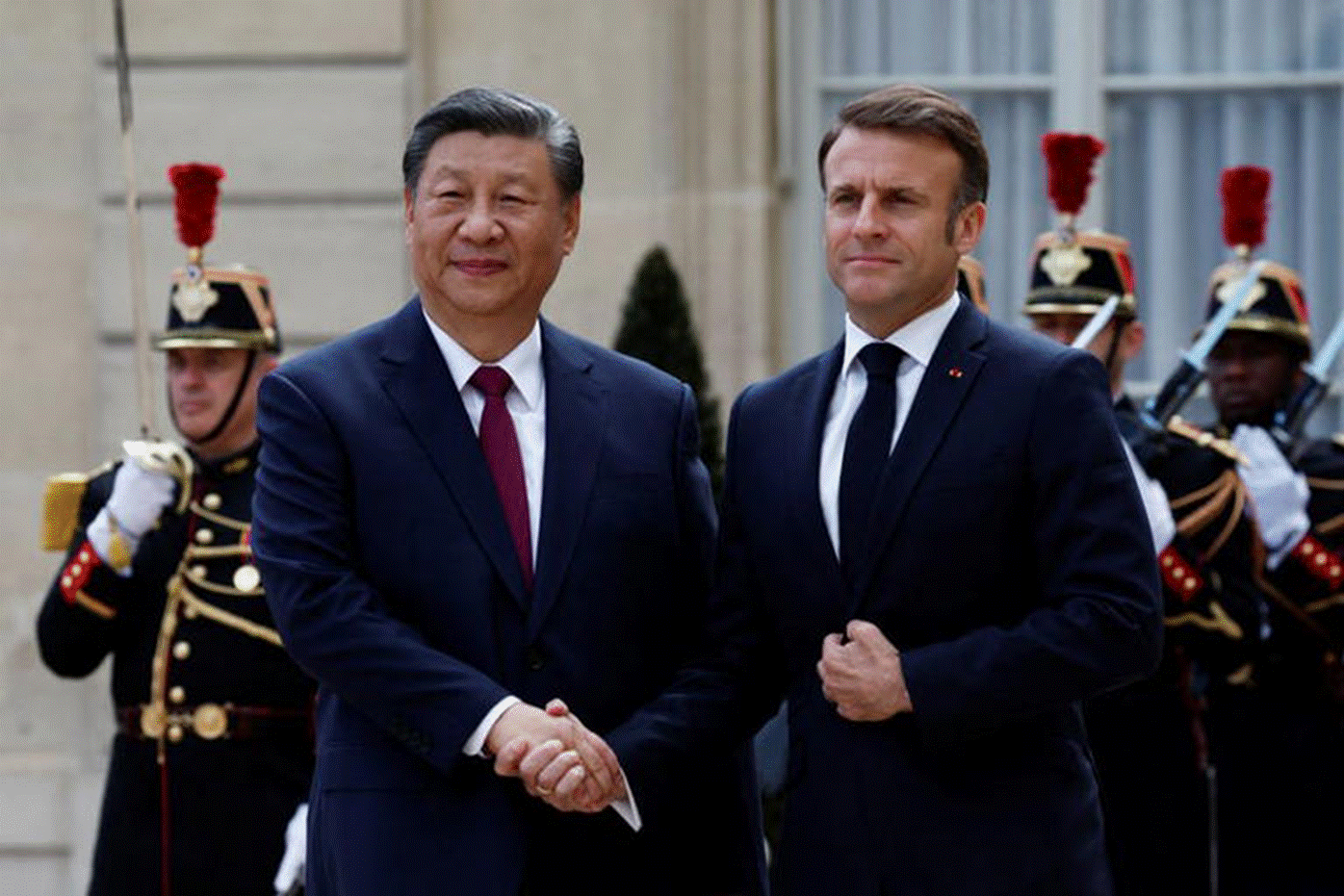 Emmanuel Macron a accueilli lundi  l'Elyse le prsident chinois Xi Jinping, en visite d'Etat en France. /Photo prise le 6 mai 2024  Paris, France/REUTERS/Gonzalo Fuentes